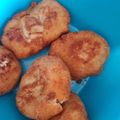 El cooksnap de Gise Vizcarra cuando hizo Bombas de papa relleno de carne o queso.