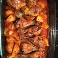 El cooksnap de kema72 cuando hizo Muslos de pollo con patatas al horno 🍗🍴.