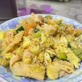 神愛世人 的 低醣高蛋白——花椰菜米泡菜雞胸肉炒飯 cooksnap