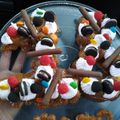 El cooksnap de GisselleyFederico Luzmi Juli Mia cuando hizo Torta de números con golosinas.