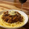 Koya Matsuno's cooksnap of when they made 🍝 Elena's Ragu sauce - Tuscan style.