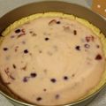 El cooksnap de Daniela Concha cuando hizo Kuchen de yogurt y arándanos.