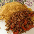 El cooksnap de Susana Martinez cuando hizo Cuscus con carne picada y verduras con miel y vinagre balsámico de módena.