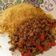 El cooksnap de Susana Martinez cuando hizo Cuscus con carne picada y verduras con miel y vinagre balsámico de módena.