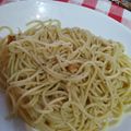 El cooksnap de belén cuando hizo Espaguetis al ajillo.