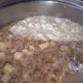 El cooksnap de Milena Zacarias Florencio cuando hizo Guiso de Trigo con queso Serrano.