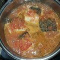 El cooksnap de Araceli Garcia Armero cuando hizo Bacalao fresco con tomate.