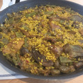 El cooksnap de Marieta cuando hizo Arroz de pollo y conejo con verduras de temporada.