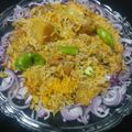Mumtaz Ramzan's cooksnap of when they made Chicken biryani.