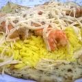 El cooksnap de Sebastian Aguirre cuando hizo Omellette de camarones.