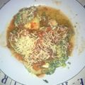 El cooksnap de Lucas Flores cuando hizo Fideos arrollados.