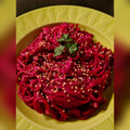 El cooksnap de Tanyamarin@hotmail.com cuando hizo Espaguetis con pesto de remolacha.
