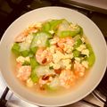 Amber Wu 的 絲瓜蝦仁炒蛋 cooksnap