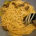 Cooksnap MocQue semasa beliau membuat Black Pepper Beef Spaghetti #daporazahzara.