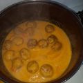 El cooksnap de Natalia Carmona cuando hizo Albóndigas en salsa de zanahoria.