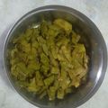Rekha Ramchandani's cooksnap of when they made ગુવારસીંગ નું શાક. (Guvar nu Shak Recipe in Gujarati.).