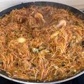 El cooksnap de Laura González Plaza cuando hizo Fideuá fideo fino de marisco.