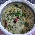 Meena Ramesh's cooksnap of when they made பால் வெங்காயத்தாள் பருப்பு கூட்டு (Spring onion milk moongdal curry recipe in tamil).