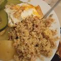 El cooksnap de LATAINAXDD cuando hizo Quinoa con atún y huevo a la plancha.
