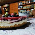 El cooksnap de Maria Peloche cuando hizo Cheesecake de 🍓. ❌(Sin horno)❌.