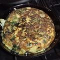 El cooksnap de Carlos Bottallo cuando hizo Tortilla de papa y acelga.