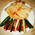 Cooksnap-ul lui Ralucagateste.com atunci când a preparat Sandvish cald în lipie (vegan).
