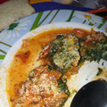 El cooksnap de Natu Chavez cuando hizo Malfatti de acelga.