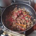 El cooksnap de Shaggy Recalde cuando hizo Arroz con verduras salteadas y tofu. # #EquipoArroz.