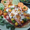 Sampa Chandra's cooksnap of when they made দিল হ্যায় হিন্দুস্থানী পিৎজা (Dil Hyan Hindustani Pizza,,Recipe in Bengali).