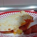 El cooksnap de Nuria Gonzalez cuando hizo Quesadillas de patata bacon y Frankfurt.