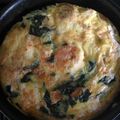 El cooksnap de Laura Ortiz cuando hizo Tortilla de Espinaca y queso.