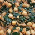 El cooksnap de Verónica cuando hizo Garbanzos con espinacas.