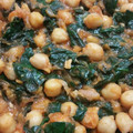 El cooksnap de Verónica cuando hizo Garbanzos con espinacas.