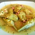 El cooksnap de Yordanka Kovacheva cuando hizo Alcachofas estofadas con jamón.