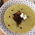 Felice's cooksnap of when they made Leek and celery soup with spiced onions.