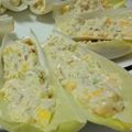 El cooksnap de Eduardo Gutiérrez cuando hizo Endibias rellenas de crema de queso con nueces y mango.