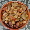 El cooksnap de Manoli Ruiz gonzalez cuando hizo Habas secas (michirones) en olla rápida con chorizo y jamón.