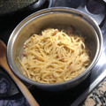 El cooksnap de carmendolores1969 cuando hizo Spaguettis carbonara (sin crema de leche).