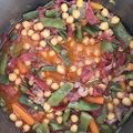 El cooksnap de Jonas Cobos cuando hizo Garbanzos picantes con dátiles.