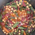 El cooksnap de Jonas Cobos cuando hizo Garbanzos picantes con dátiles.