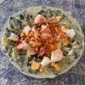 El cooksnap de Laura cuando hizo Espinaca fresca con calabacín en crema y huevo duro 🥚.
