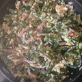El cooksnap de Willy De Brabanter cuando hizo Revuelto de espárragos trigueros con cebolla y jamón.