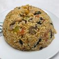 El cooksnap de Débora Cantero Martínez cuando hizo Bulgur con champiñones.