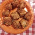 Adeya's cooksnap of when they made Chicken Pakora 😋😋.