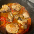 El cooksnap de Noelia cuando hizo Pollo con tomate y pimientos rojos.
