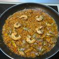El cooksnap de Eduardo Agudo Alba cuando hizo Fideuá de alcachofas con langostinos.