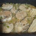 El cooksnap de Raquel Martinez cuando hizo Merluza en salsa verde con guisantes.