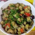 El cooksnap de Stephany Medina Cooli cuando hizo Berenjenas Guisadas con Pimientos Rojos! 🍆🌿.