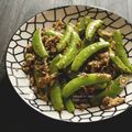 Cooksnap DyaKakgerl semasa beliau membuat Kacang Peas Goreng.