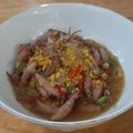 Cooksnap dari Ninuk - Rahmania Tenrimelle untuk resep Tumis Cumi Asin + Jagung Manis + Petai